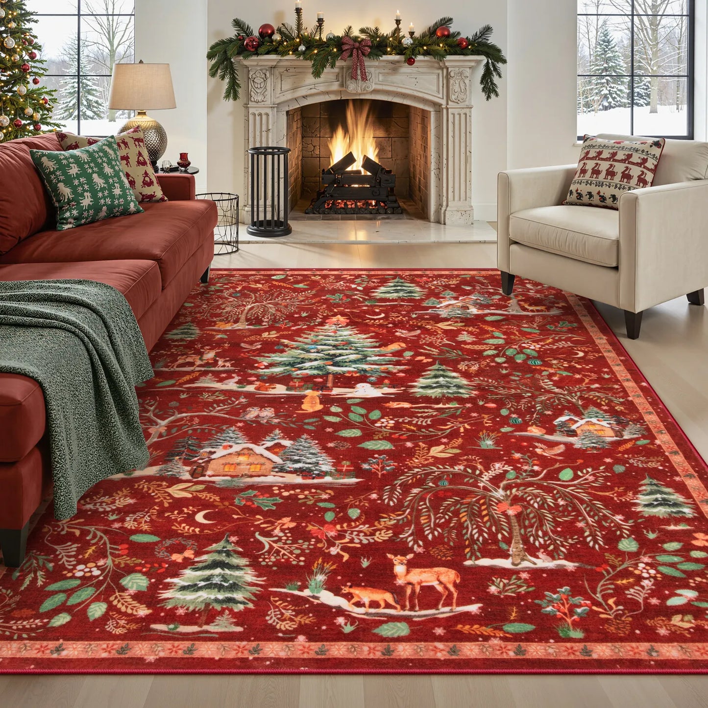 Cabin FestiveStep™ Rug