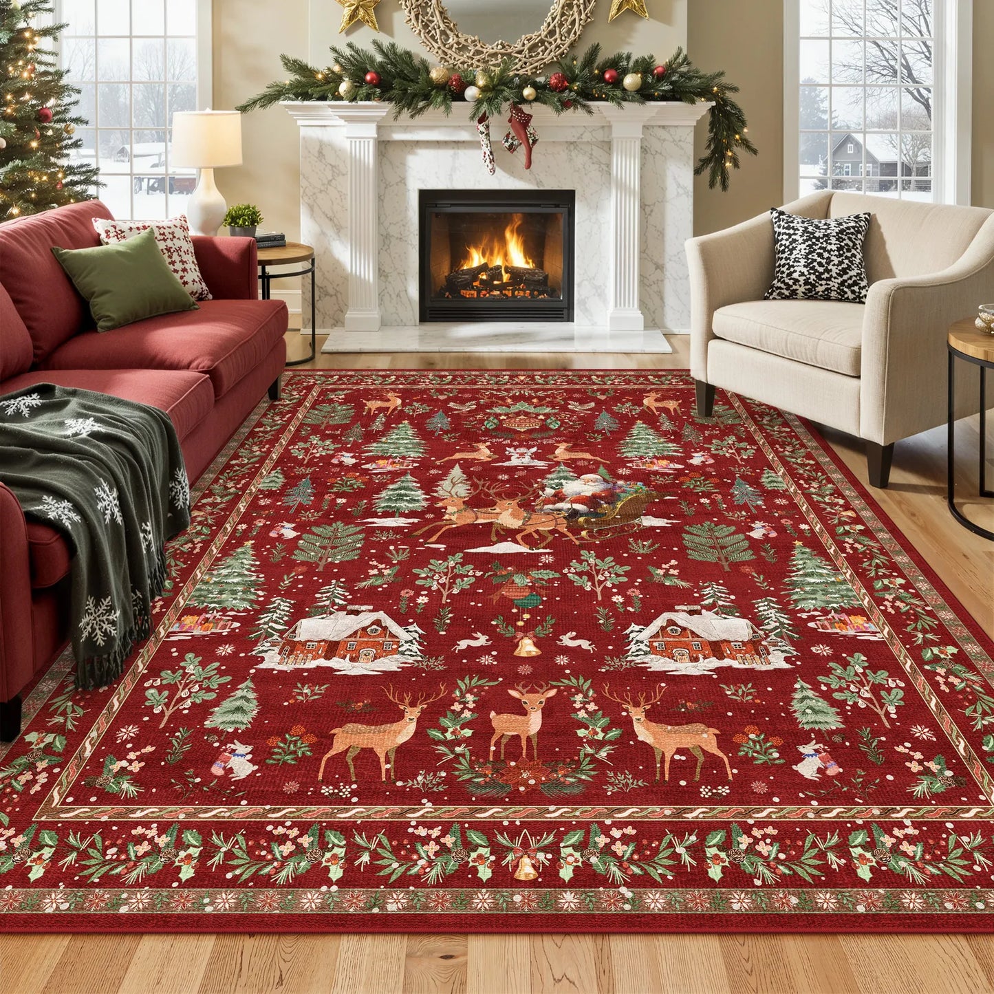 Sleigh FestiveStep™ Rug Runner